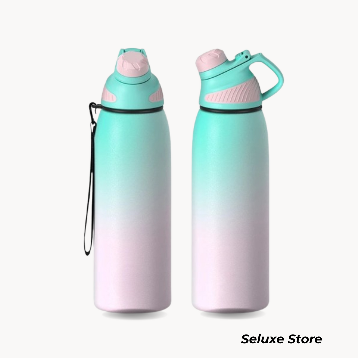 Magnetic Stainless Steel Thermo Bottle – 20oz (600ml) Sports Water Bottle with Leakproof & Insulated Vacuum Lid