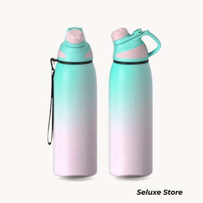 Magnetic Stainless Steel Thermo Bottle – 20oz (600ml) Sports Water Bottle with Leakproof & Insulated Vacuum Lid