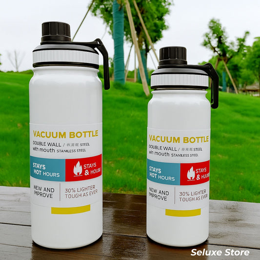 800ml Stainless Steel Vacuum Insulated Bottle with Tea Filter – Portable Water Flask for Travel, Sports & Outdoor Activities